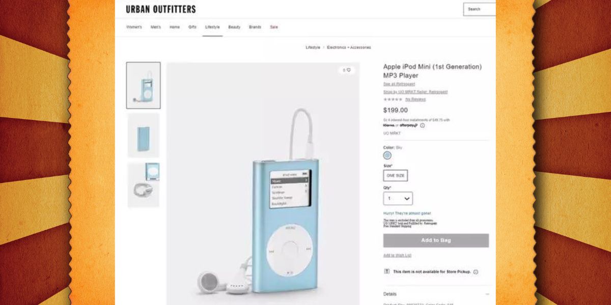 “레트로” iPod Mini가 수백 달러에 판매됨