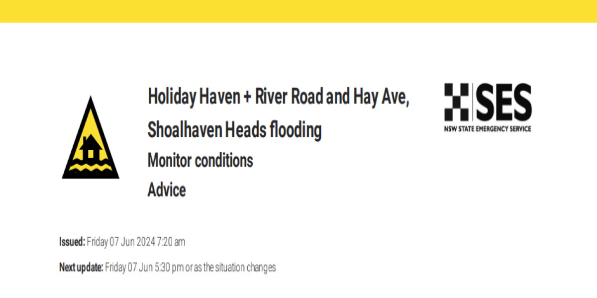 Holiday Haven, River Road and Hay Ave, Shoalhaven Heads flooding 2ST